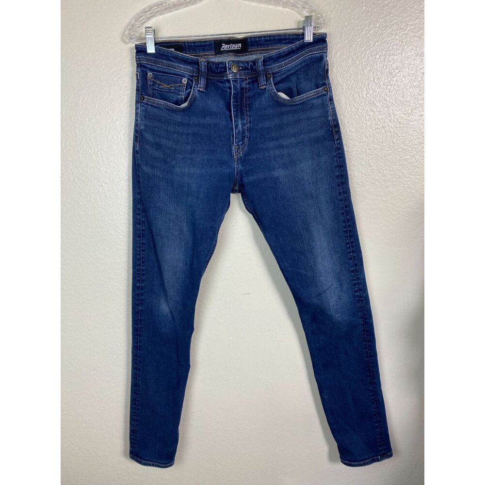Revtown Mens Decade Denim taper Blue Jeans Size‎ 32x32 Denim Stretch Casual